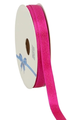 Luxe Satijn Dubbel Lint Fuchsia Metallic 10mm x 25meter