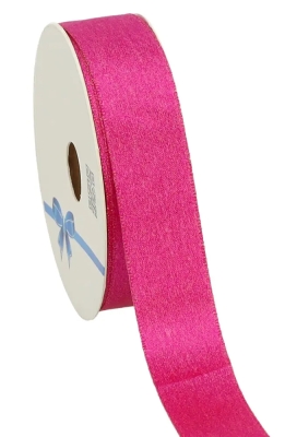 Luxe Satijn Dubbel Lint Fuchsia Metallic 25mm x 20meter