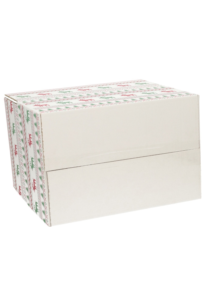 Kerstpakketdozen Christmas Pixel Rood Groen 31x20x14cm 30stuks