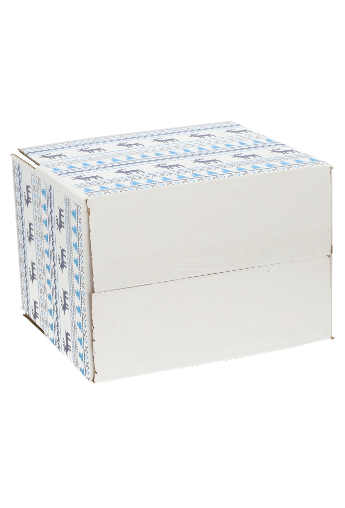 Kerstpakketdozen Christmas Pixel Blauw 21.5x15x12cm 30stuks