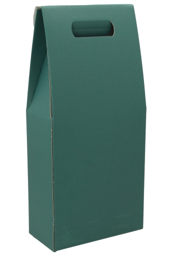 Luxe Wijndozen Vigo Groen voor 2 fles 18x9x38.5cm 30stuks