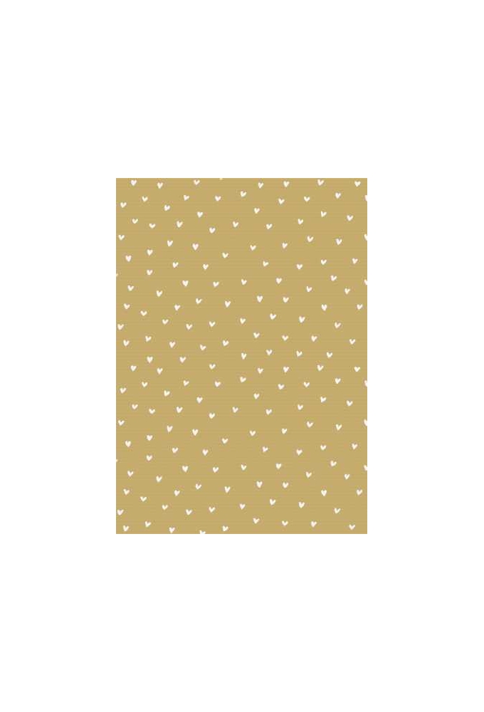 Kadopapier Kraftpapier hearts wit 50cm x 100meter