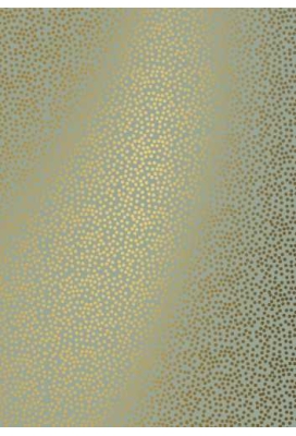 kadopapier Coated minidots licht groen goud 70cm x 200meter
