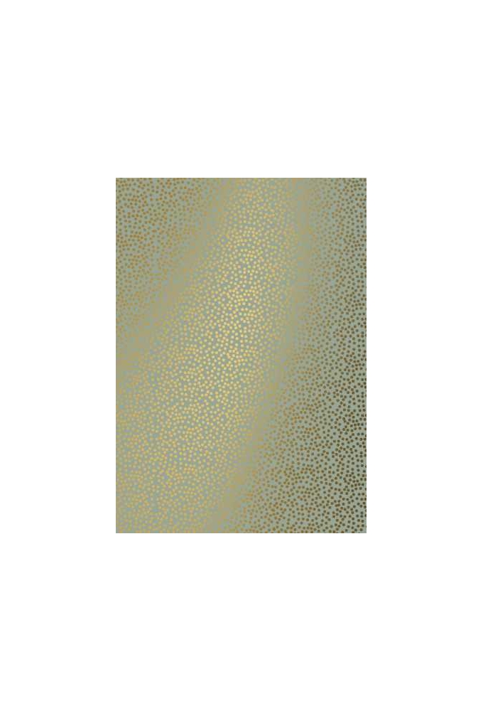 kadopapier Coated minidots licht groen goud 70cm x 200meter