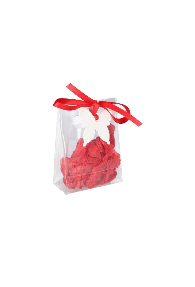 Houten Decoratie Vlinder Wit Hanger 5cm 8stuks OP IS OP