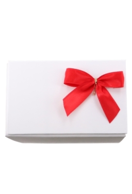 Luxe Strikje Satijn Rood & Plakker 6x5cm 250stuks lint 1.5cm