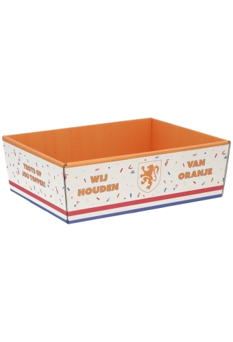 Geschenkdozen Korf Wij Houden van Oranje 23x17x8cm 10stuks