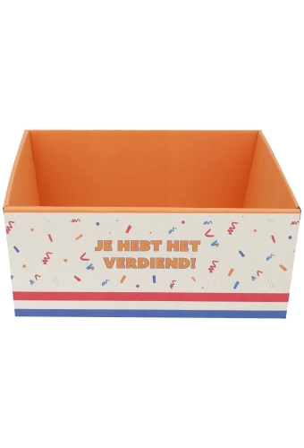 Geschenkdozen Korf Wij Houden van Oranje 23x17x8cm 10stuks