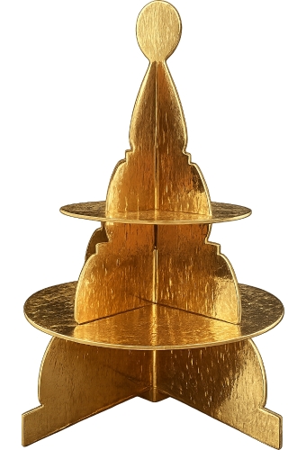 Etagere Gemaakt Van Karton Gold Metallic 20x20cm 25 stuks