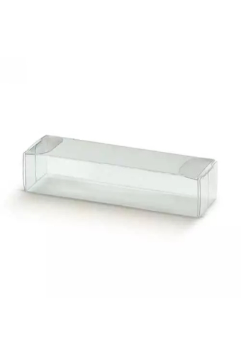 Transparant Kadodoosje Rechthoekig Plastic 9x3x2cm.10stuks