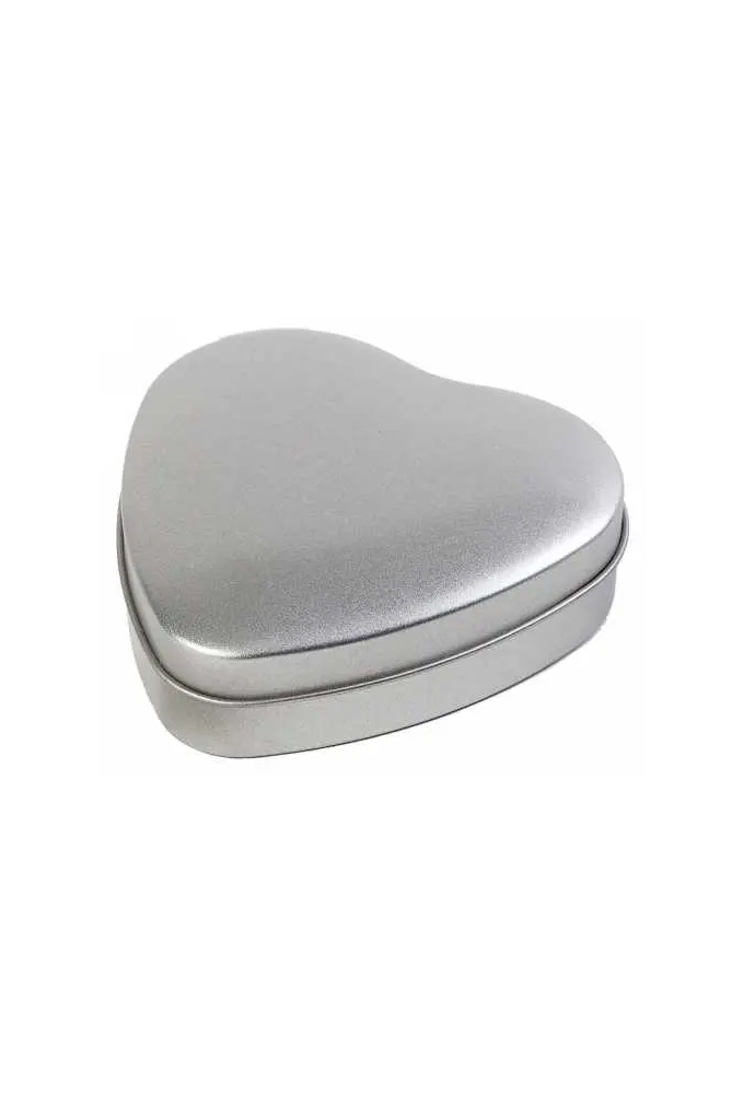 Blikken Blanco Hart 9.5x9.5x3.1cm 12stuks Kadoverpakkingen