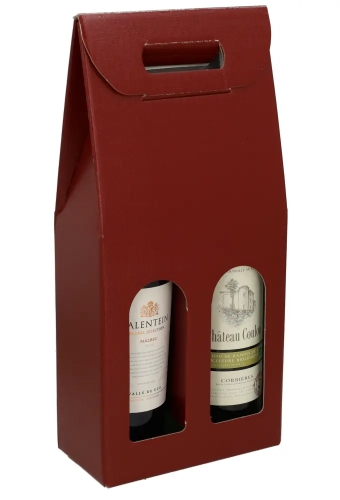 Luxe Wijndozen Vigo Bordeaux voor 2 fles 18x9x38.5cm 30stuks