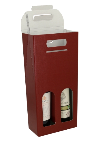 Luxe Wijndozen Vigo Bordeaux voor 2 fles 18x9x38.5cm 30stuks