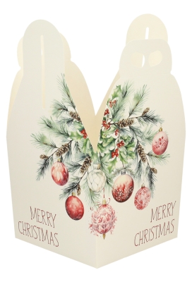 Geschenkdoosje Merry Christmas Tree 20x20x18cm 50stuks
