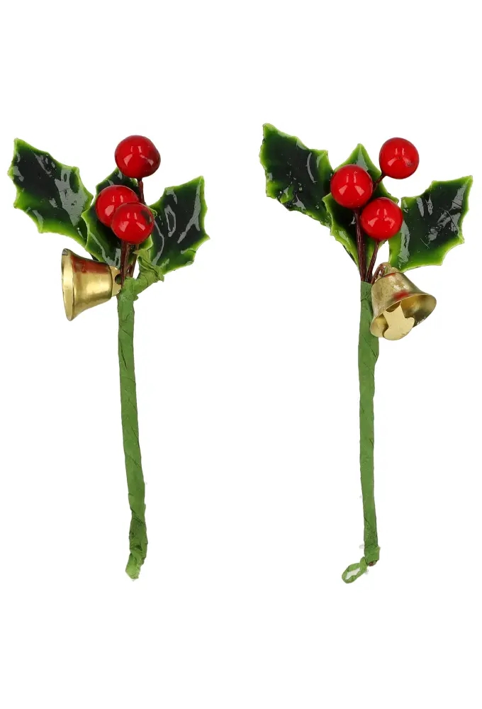 Kado Decoratie Hulsttakje Gelakt & Besje + Belletje 8cm 72stuks