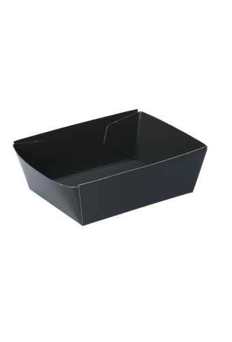 Koekschaal Doosjes Zwart & Zwart 11.5x9x4.5cm 1080 stuks