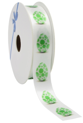 Kadolint Pasen Satijn Lint Groen Easter Egg 23mm x 25meter