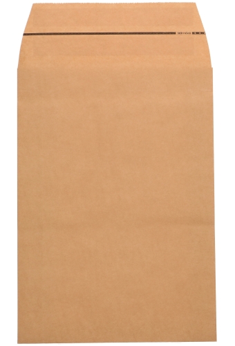 Papieren Verzendzak Zijvouw Zaza Kraft Plakstrip 38x57x10+10cm 225stuks