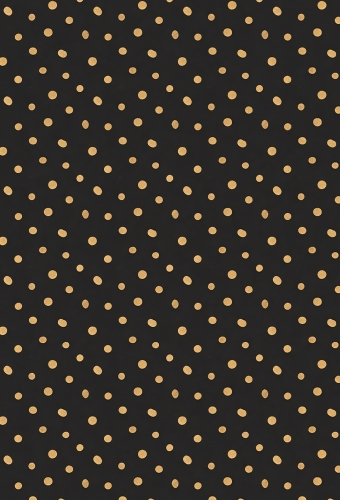 Kadopapier Dots Zwart Goud 80gram 30cm x 200meter