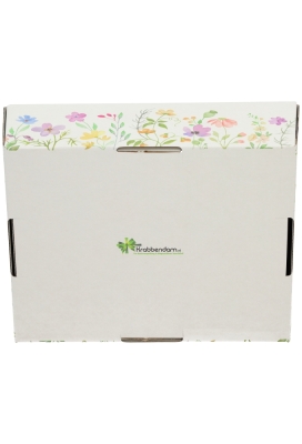 Geschenkdozen Korf Bloemen Perkje 23x17x8cm 10stuks
