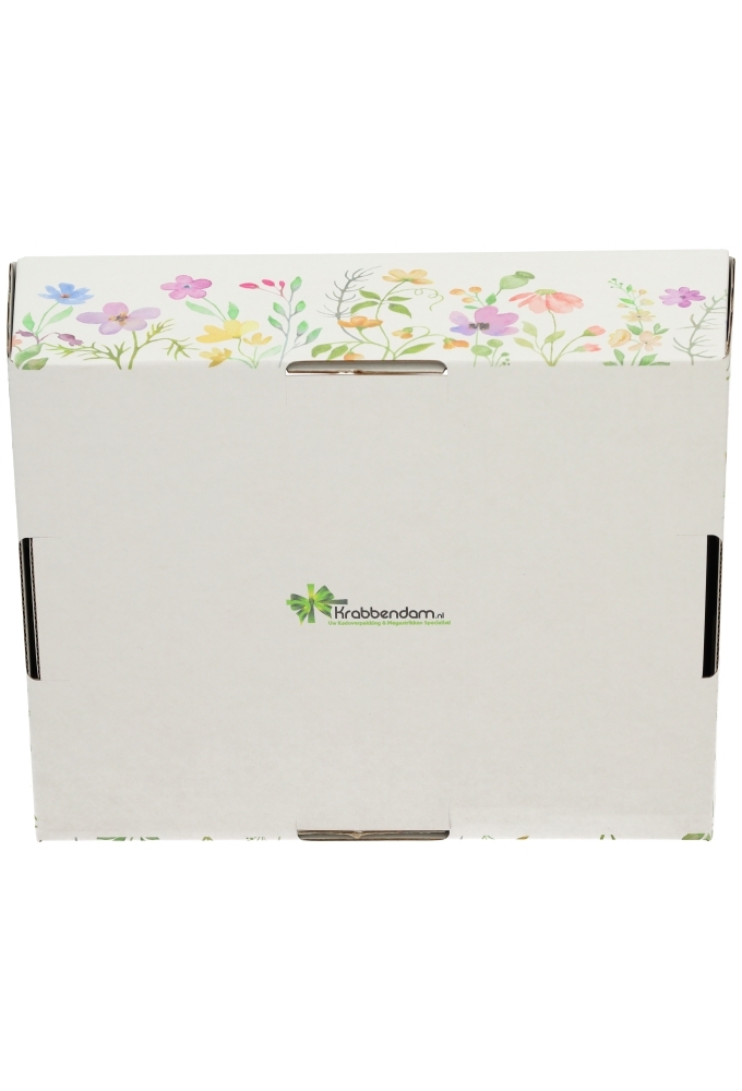 Geschenkdozen Korf Bloemen Perkje 23x17x8cm 10stuks
