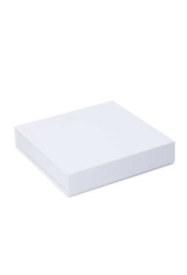 Magneet Bonbondoosjes Mat Wit 25 Bonbons 16.8x16.8x3cm 5stuks