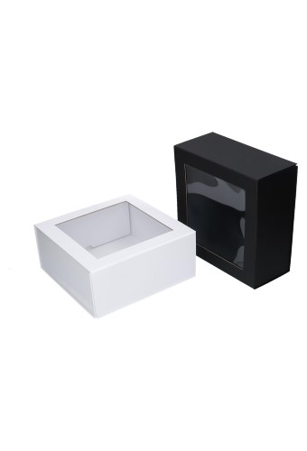 Luxe Magneetdozen New York FSC® Zwart Mat & Venster 22x22x10cm 25stuks