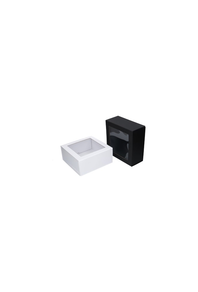 Luxe Magneetdozen New York FSC® Zwart Mat & Venster 22x22x10cm 25stuks