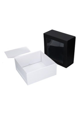 Luxe Magneetdozen New York FSC® Zwart Mat & Venster 22x22x10cm 25stuks