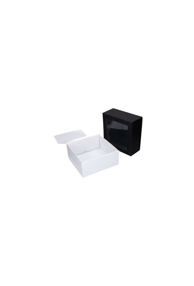 Luxe Magneetdozen New York FSC® Zwart Mat & Venster 22x22x10cm 25stuks