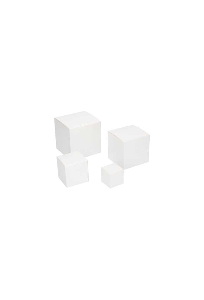 Kubus Kadodoosjes Wit 4x4x4cm 25stuks