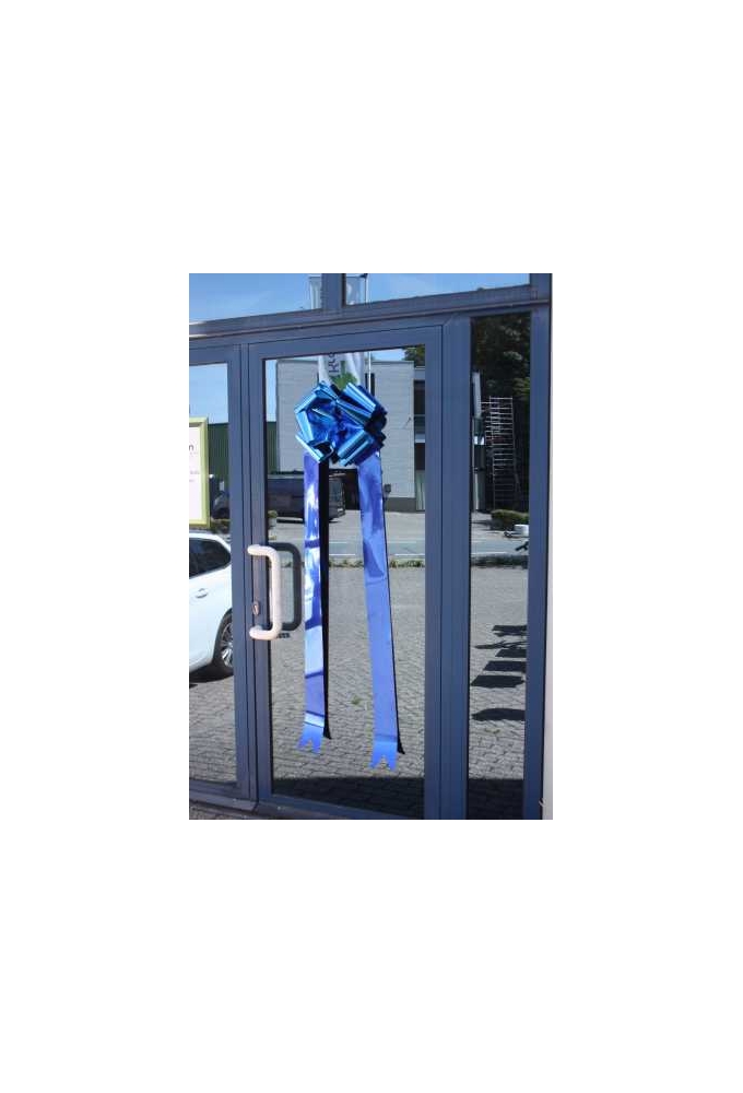 Grote Strik Valencia Metallic Donker Blauw Deur & Zuignap d36x36+140cm