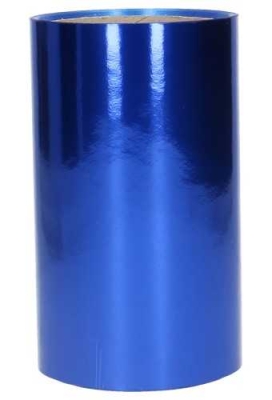 Grote Strik Valencia Metallic Donker Blauw Deur & Zuignap d36x36+140cm