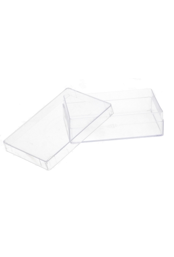 Rechthoekige transparant visitekaartdoosjes 92x59x25mm 468 stuks