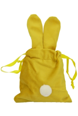 Kadozakjes Velvet Bunny Geel 11x18cm 5stuks