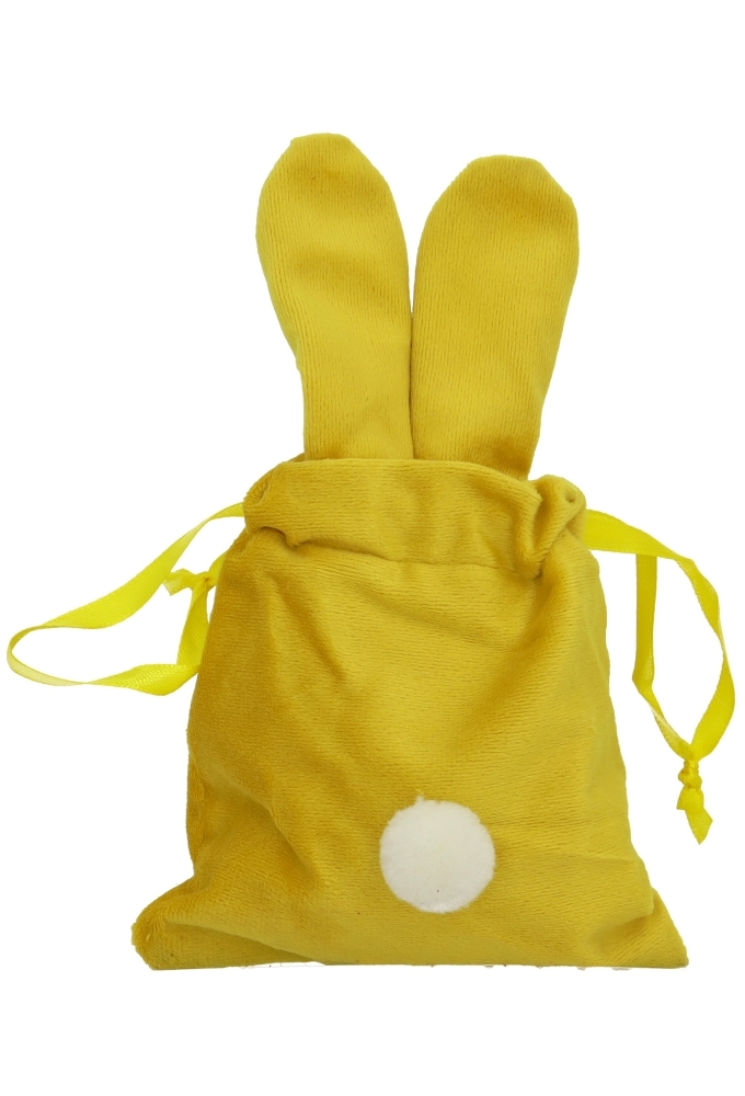 Kadozakjes Velvet Bunny Geel 11x18cm 5stuks