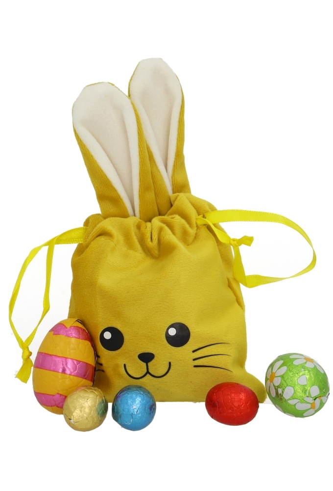Kadozakjes Velvet Bunny Geel 11x18cm 5stuks
