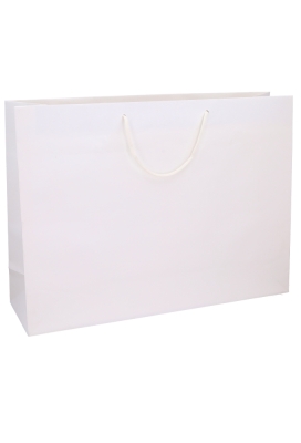Luxe Papierentas Mat Luzon Wit & Koord 60x17x44cm 10stuks