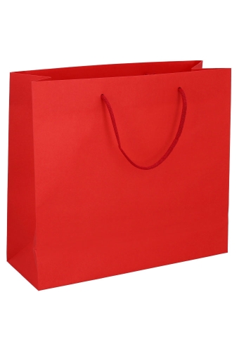 Luxe Papierentas Mat Luzon Rood & Koord 36x13x32cm 10stuks OP IS OP