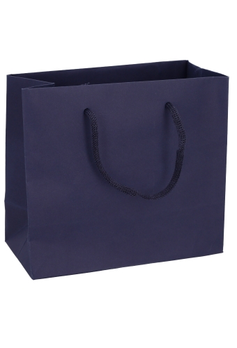 Luxe Papierentas Mat Luzon Blauw & Koord 20x10x18cm 10stuks