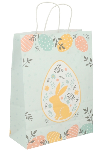 Papieren Draagtas Kassel Met Handvat Easter 26x12x35cm 50stuks