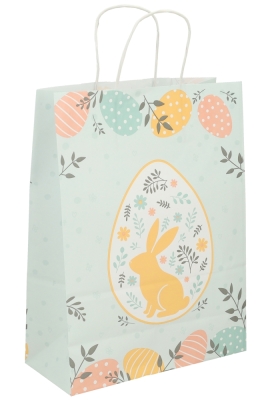 Papieren Draagtas Kassel Met Handvat Easter 26x12x35cm 50stuks