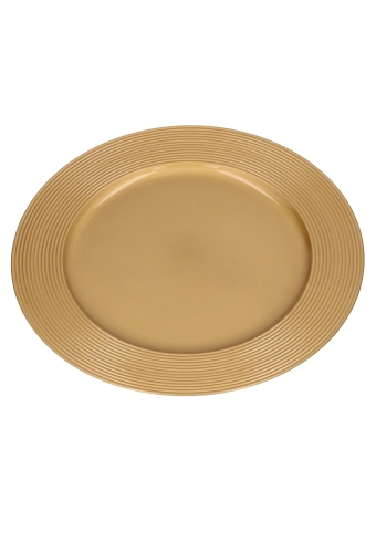 Kunststof Dienblad Bord Gold 33cm 1stuks