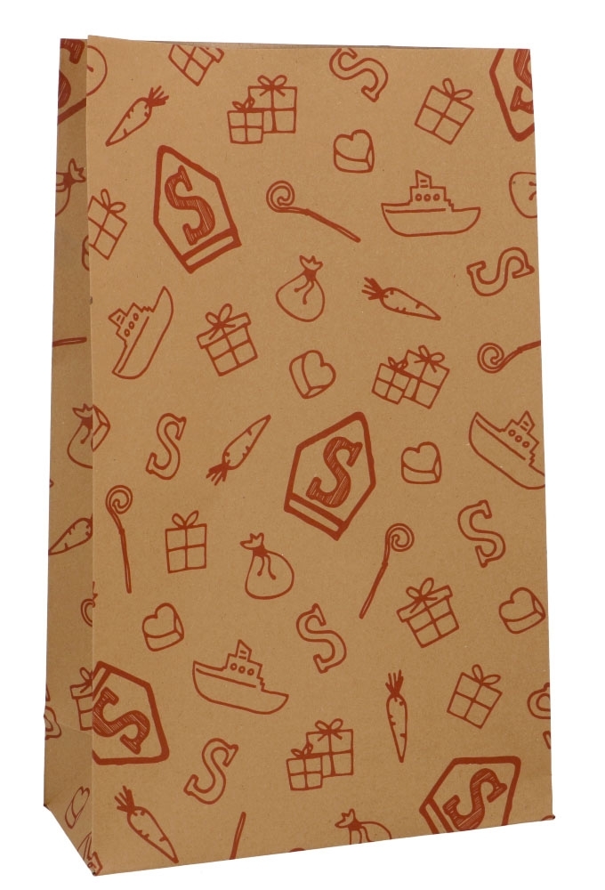 Sintzak Groot De Zak Van Sinterklaas 28x11x45cm 5stuks