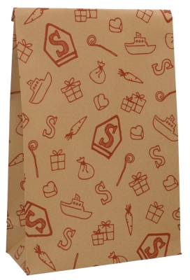 Sintzak Groot De Zak Van Sinterklaas 28x11x45cm 5stuks