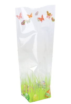 Cellofaan Zakjes Pasen Eitjes & Vlindertje 10x4x22cm 100stuks