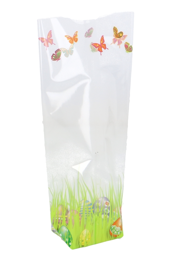 Cellofaan Zakjes Pasen Eitjes & Vlindertje 10x4x22cm 100stuks