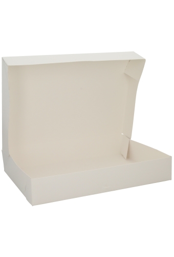 Geschenkdoos Cateringdoos Lino Wit 35x24x6cm 10stuks