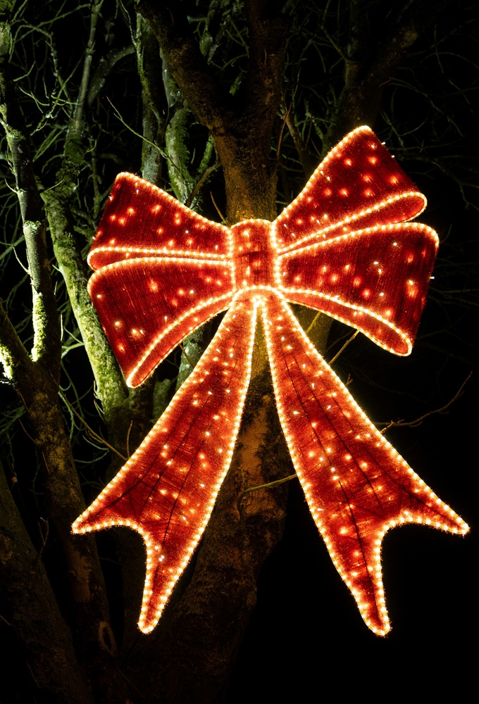 Decoratie Strik Lucia Led Verlichting Kleur Rood 24v 130x180cm