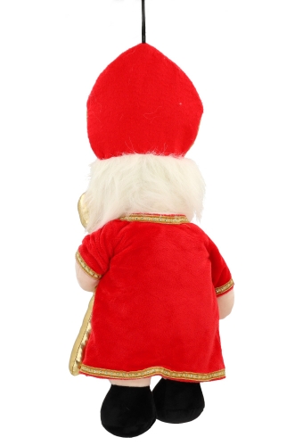 Decoratiepop Groot Sinterklaas Met Staf 45cm 